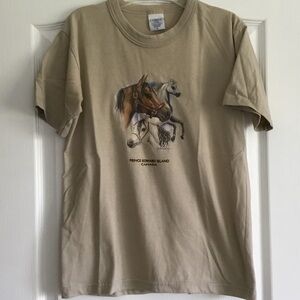 Tan Equestrian Graphic Tee